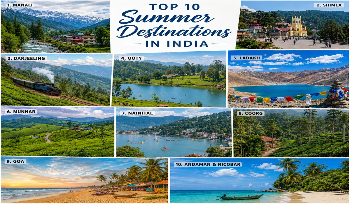 Top 10 Summer Destinations in India 2026: When Heat Turns into a Beautiful Getaway.