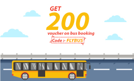 Get 200 Voucher on first bus booking. Use code - FLYBUS