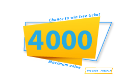 Stand a chance  to win free flight ticket of value upto 4000 Use code - FREEFLYGO